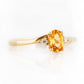 Georgie, a Citrine and Diamond Trilogy Ring