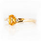 Georgie, a Citrine and Diamond Trilogy Ring