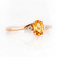 Georgie, a Citrine and Diamond Trilogy Ring