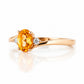 Georgie, a Citrine and Diamond Trilogy Ring - Victoria's Jewellery