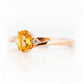 Georgie, a Citrine and Diamond Trilogy Ring