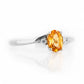 Georgie, a Citrine and Diamond Trilogy Ring