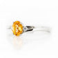 Georgie, a Citrine and Diamond Trilogy Ring