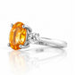 Hallie, a Citrine and Diamond Trilogy Ring - Victoria's Jewellery