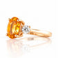 Hallie, a Citrine and Diamond Trilogy Ring - Victoria's Jewellery