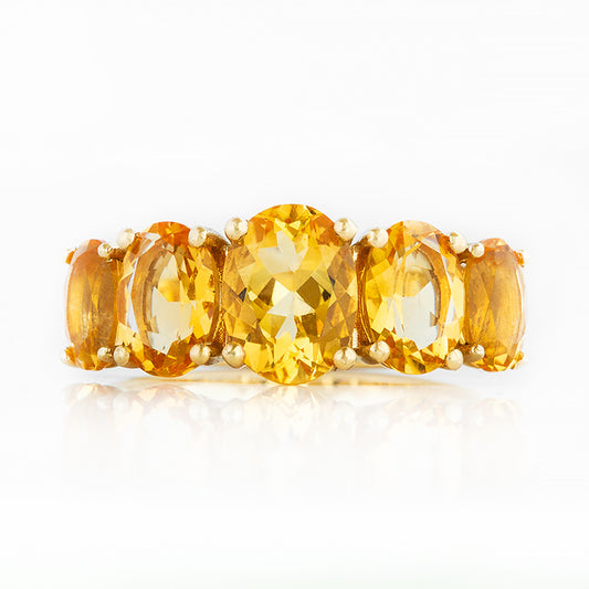 The Citrine Queen Ring