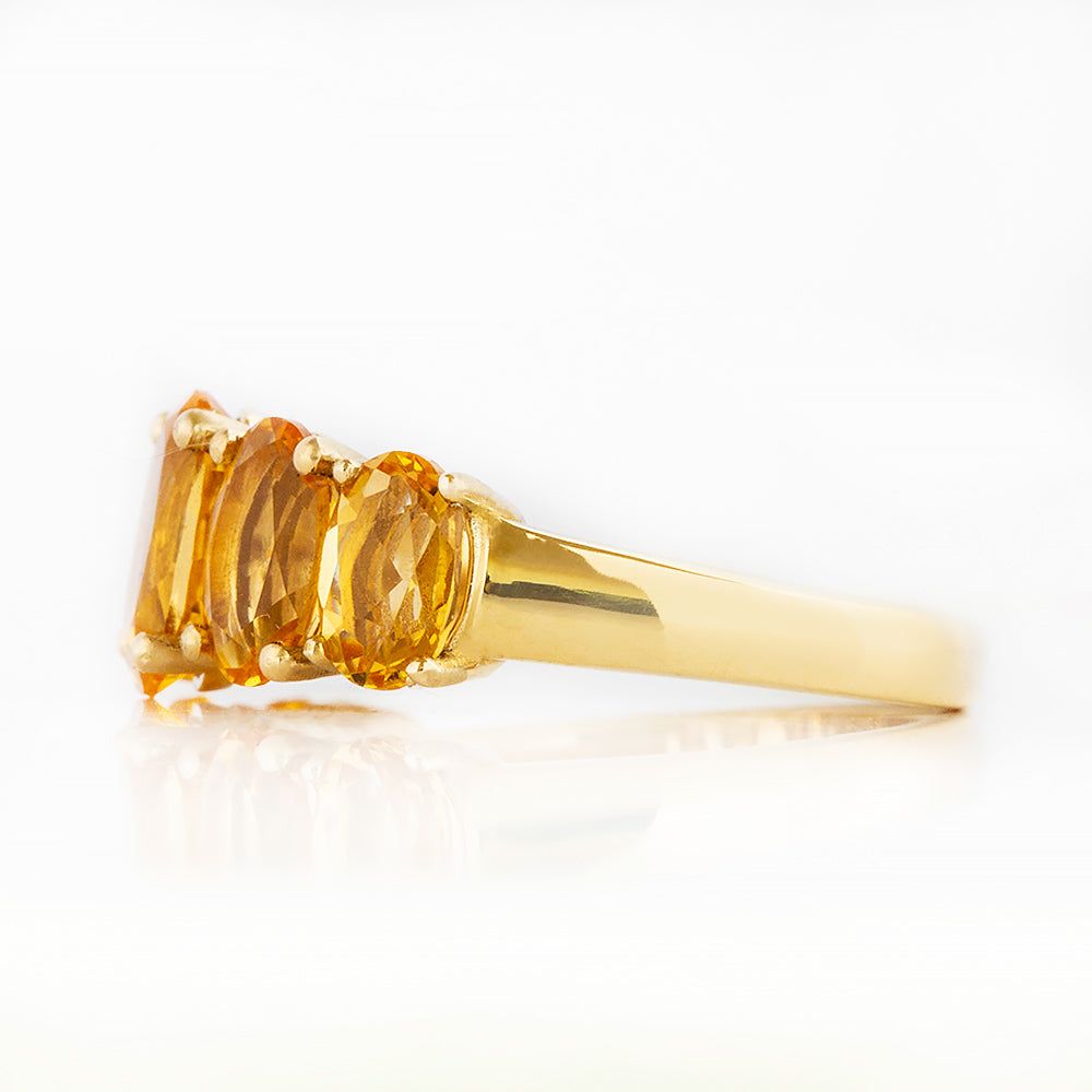The Citrine Queen Ring