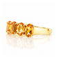 Arabella, a Citrine Half Eternity Ring - Victoria's Jewellery
