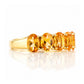 Arabella, a Citrine Half Eternity Ring - Victoria's Jewellery
