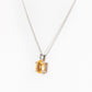 Oval cut Citrine Solitaire Necklace - Victoria's Jewellery