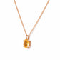 Luna, Oval cut Citrine Pendant - 8x6mm