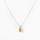 Oval cut Citrine Solitaire Necklace - Victoria's Jewellery