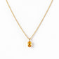 Luna, Oval cut Citrine Pendant - 7x5mm - Victoria's Jewellery