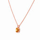 Luna, Oval cut Citrine Pendant - 7x5mm - Victoria's Jewellery