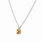 Luna, Oval cut Citrine Pendant - 7x5mm - Victoria's Jewellery