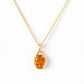 The Infinity Pendant with Citrine - 9x7mm