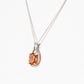 The Infinity Pendant with Citrine - 9x7mm