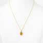 The Infinity Pendant with Citrine - 9x7mm
