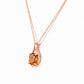 The Infinity Pendant with Citrine - 9x7mm