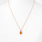 The Infinity Pendant with Citrine - 9x7mm