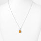 The Infinity Pendant with Citrine - 9x7mm