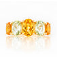 Queen, a Citrine and Prasiolite Ring - Victoria's Jewellery