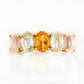 Arabella, a Citrine, Prasiolite and Rose Quartz Ring