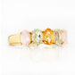 Arabella, a Citrine, Prasiolite and Rose Quartz Ring