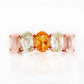 Arabella, a Citrine, Prasiolite and Rose Quartz Ring