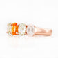 Arabella, a Citrine, Prasiolite and Rose Quartz Ring