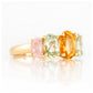 Queen, a Citrine, Prasiolite and Rose Quartz Ring - Victoria's Jewellery
