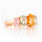 Queen, a Citrine, Prasiolite and Rose Quartz Ring - Victoria's Jewellery