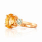 Hallie, Citrine and Prasiolite Trilogy Ring - Victoria's Jewellery