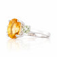 Hallie, Citrine and Prasiolite Trilogy Ring - Victoria's Jewellery