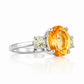 Hallie, Citrine and Prasiolite Trilogy Ring - Victoria's Jewellery