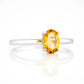 Pippa, Oval cut Citrine Ring - Victoria's Jewellery