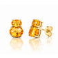 Georgie, Citrine Stud Earrings - Victoria's Jewellery