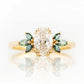 Olive, a Diamond and Moissanite Engagement Ring - Victoria's Jewellery