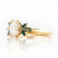 Olive, a Diamond and Moissanite Engagement Ring - Victoria's Jewellery