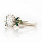 Olive, a Diamond and Moissanite Engagement Ring - Victoria's Jewellery