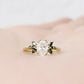 Olive, a Diamond and Moissanite Engagement Ring - Victoria's Jewellery
