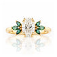 Olive, a Diamond and Moissanite Engagement Ring - Victoria's Jewellery