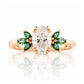 Olive, a Diamond and Moissanite Engagement Ring - Victoria's Jewellery
