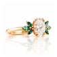 Olive, a Diamond and Moissanite Engagement Ring - Victoria's Jewellery