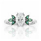 Olive, a Diamond and Moissanite Engagement Ring - Victoria's Jewellery