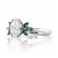 Olive, a Diamond and Moissanite Engagement Ring - Victoria's Jewellery