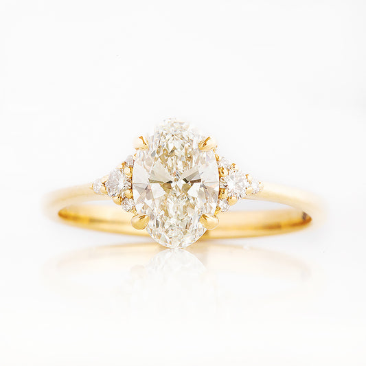 Kelly, an Oval cut Lab Diamond Ring - 1ct