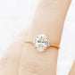 Kelly, an Oval cut Lab Diamond Ring - 1ct