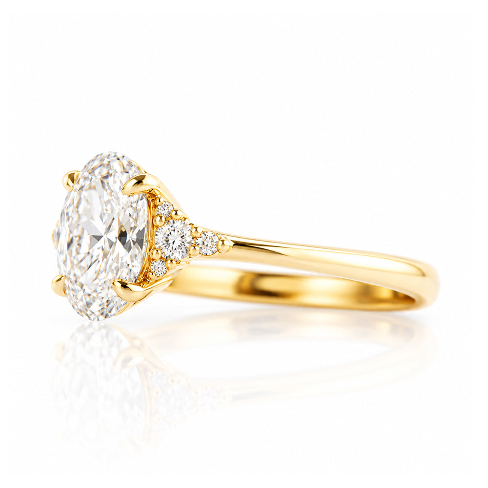 Kelly, an Oval cut Lab Diamond Ring - 1ct - Victoria's Jewellery