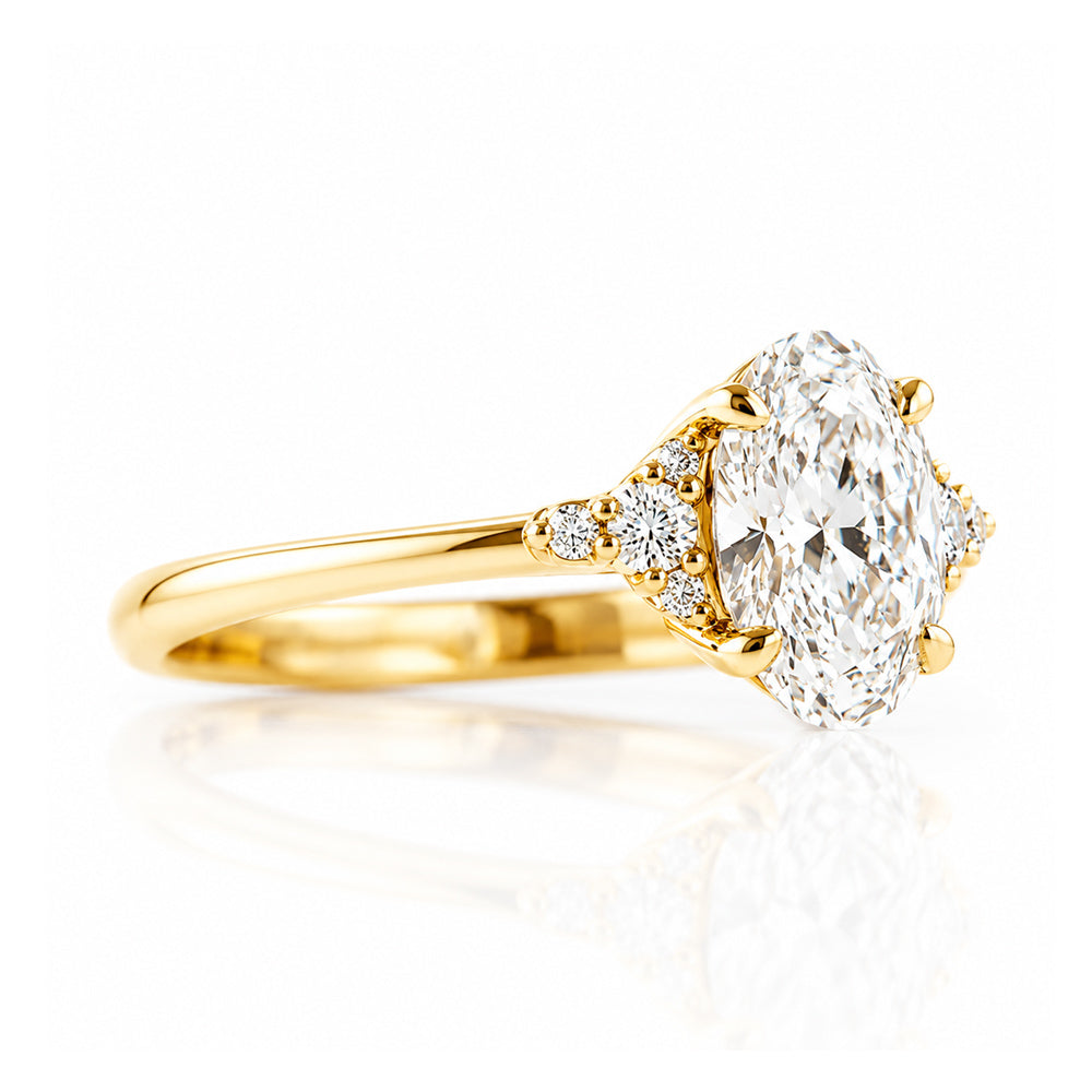 Kelly, an Oval cut Lab Diamond Ring - 1ct - Victoria's Jewellery